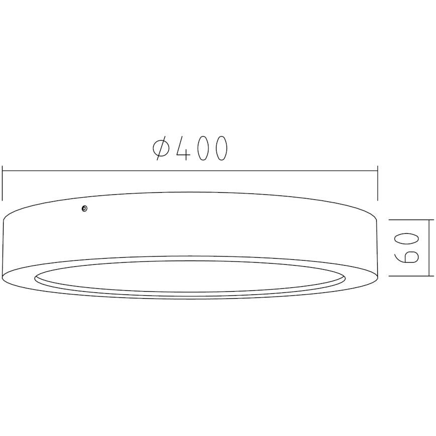 APLED - LED Stropna svjetiljka RONDO LED/36W/230V pr. 40 cm hrast