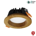 APLED - LED Ugradbena lampa RONDO WOODLINE LED/3W/230V 4000K pr. 9 cm hrast masivno drvo
