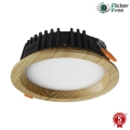 APLED - LED Ugradbena lampa RONDO WOODLINE LED/6W/230V 3000K pr. 15 cm bor masivno drvo