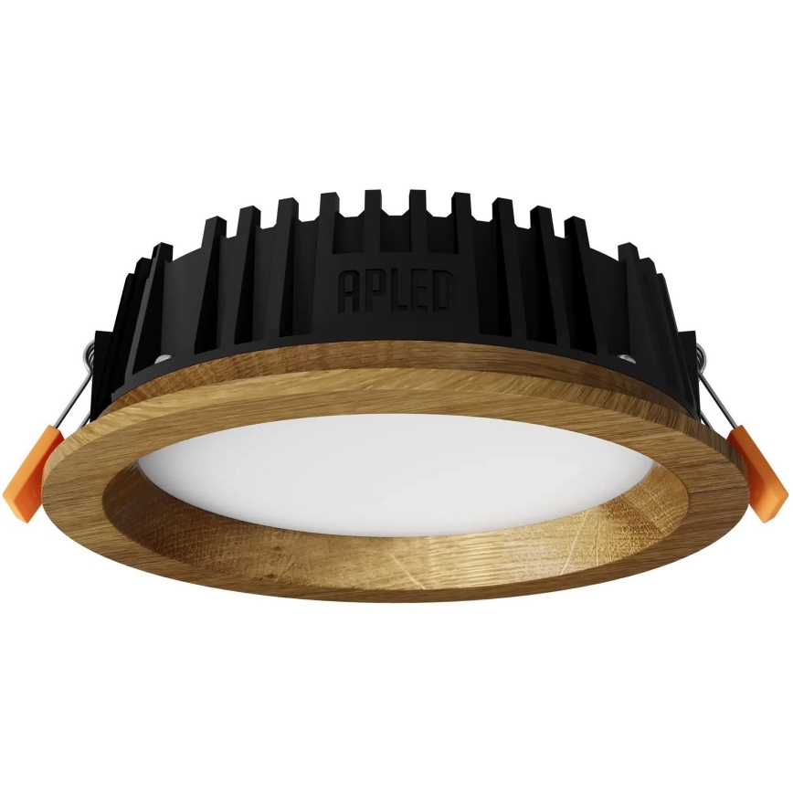 APLED - LED Ugradbena lampa RONDO WOODLINE LED/6W/230V 3000K pr. 15 cm hrast masivno drvo