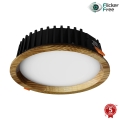 APLED - LED Ugradbena lampa RONDO WOODLINE LED/6W/230V 3000K pr. 15 cm jasen masivno drvo