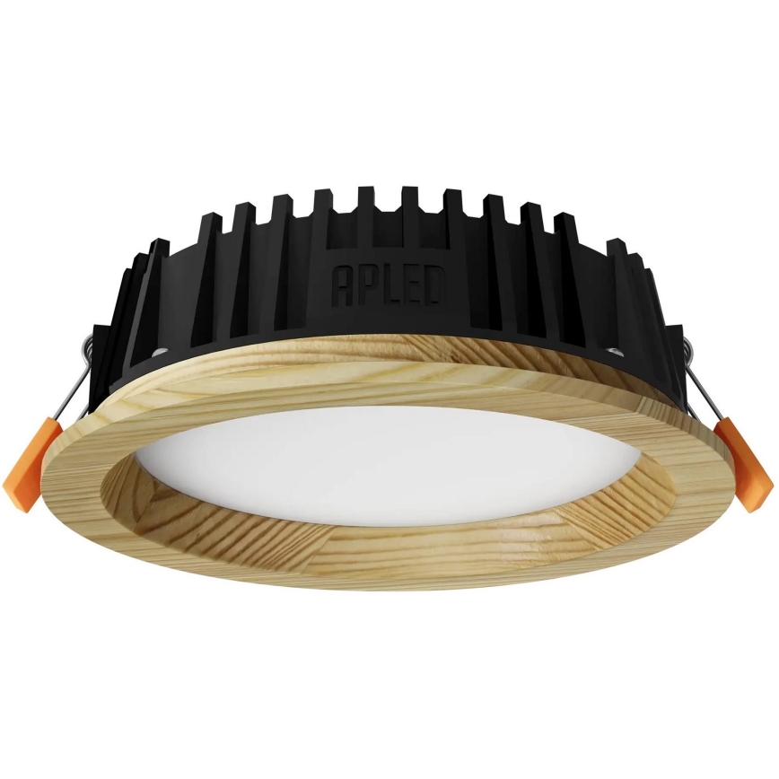 APLED - LED Ugradbena lampa RONDO WOODLINE LED/6W/230V 4000K pr. 15 cm bor masivno drvo