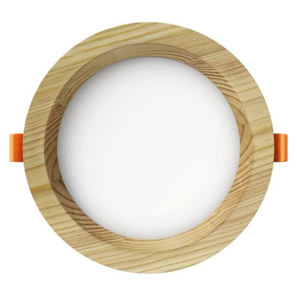 APLED - LED Ugradbena lampa RONDO WOODLINE LED/6W/230V 4000K pr. 15 cm bor masivno drvo