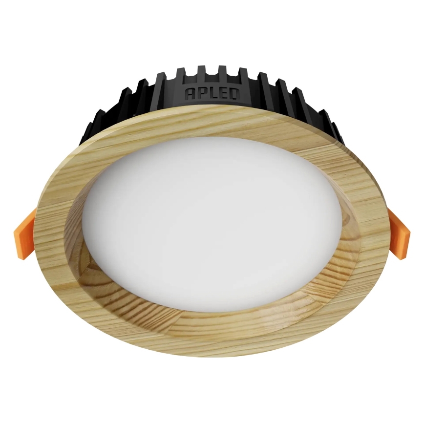 APLED - LED Ugradbena lampa RONDO WOODLINE LED/6W/230V 4000K pr. 15 cm bor masivno drvo