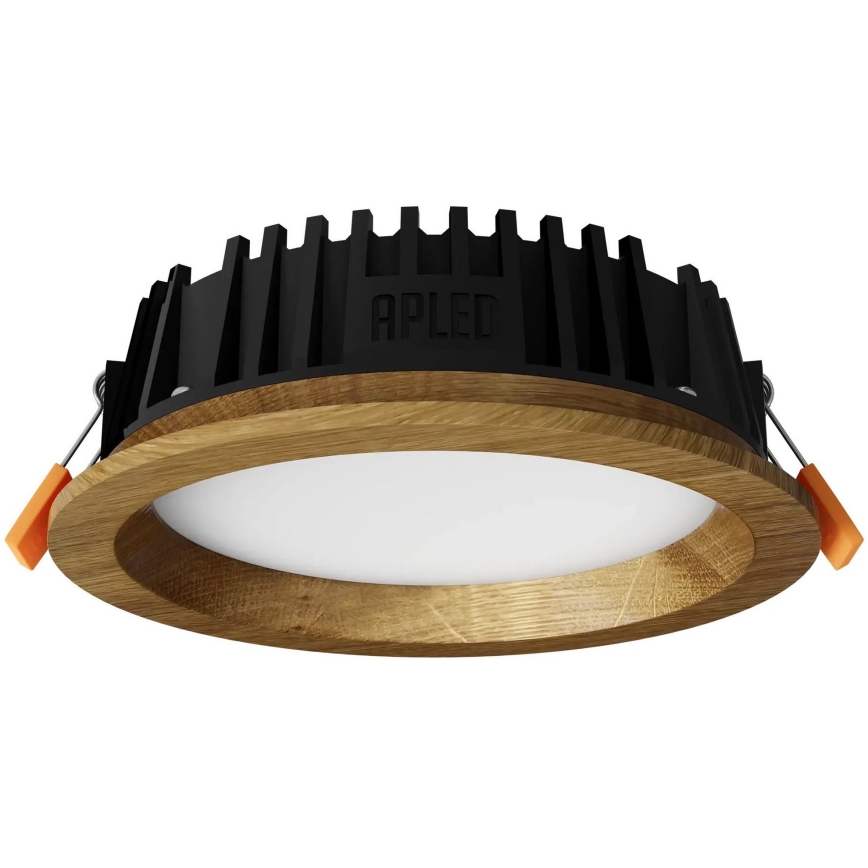 APLED - LED Ugradbena lampa RONDO WOODLINE LED/6W/230V 4000K pr. 15 cm hrast masivno drvo