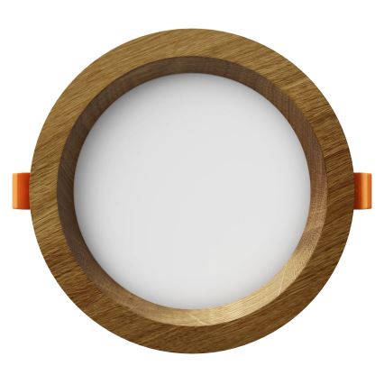 APLED - LED Ugradbena lampa RONDO WOODLINE LED/6W/230V 4000K pr. 15 cm hrast masivno drvo