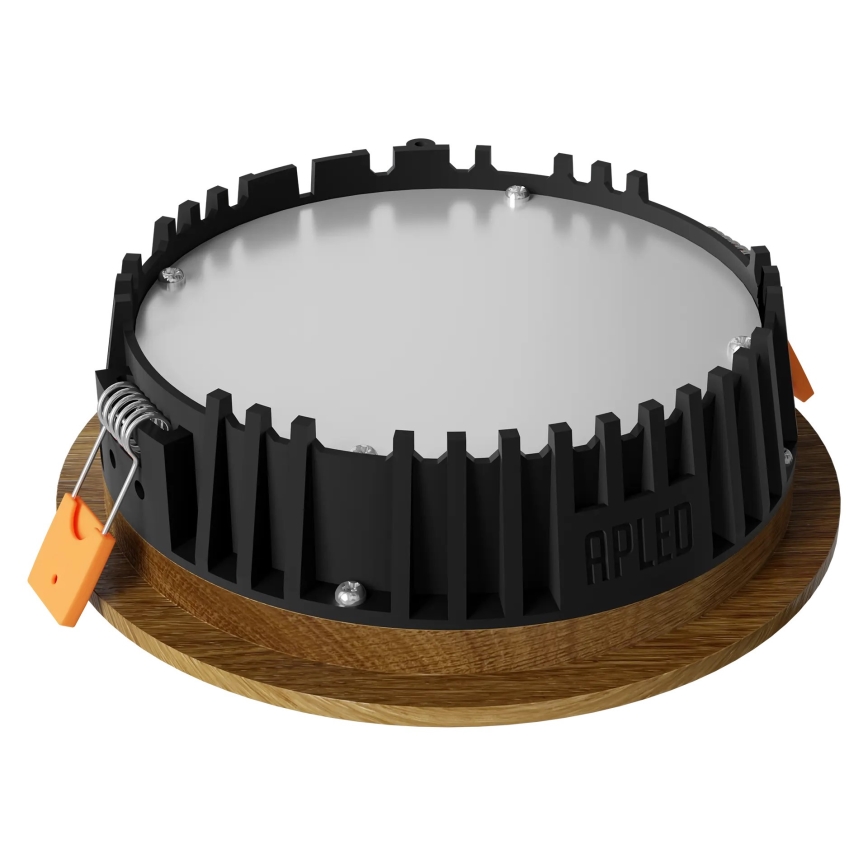 APLED - LED Ugradbena lampa RONDO WOODLINE LED/6W/230V 4000K pr. 15 cm hrast masivno drvo