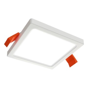 APLED - LED Ugradbena lampa SQUARE SLIM LED/8W/230V 9x9 cm bela
