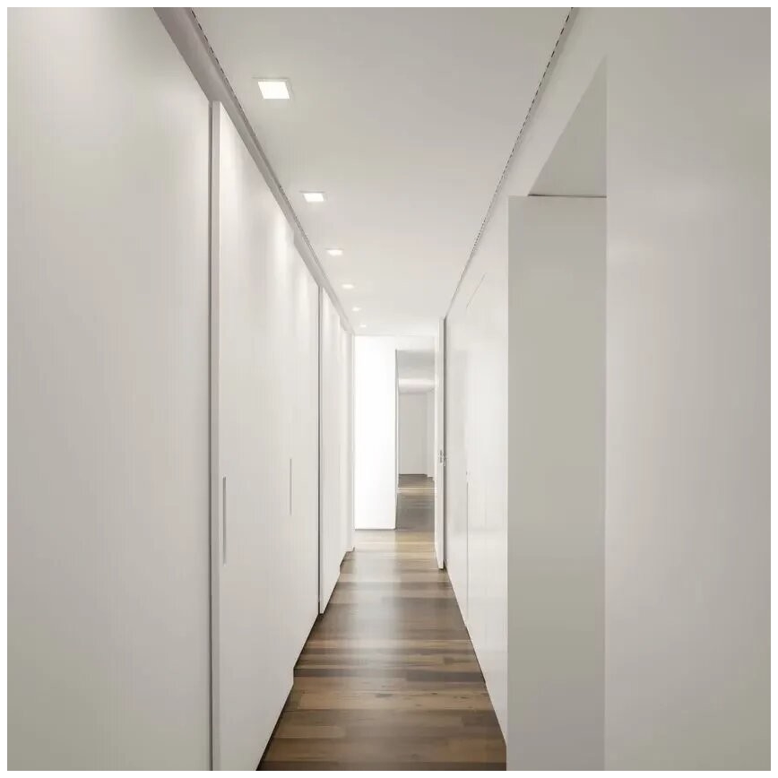 APLED - LED Ugradbena lampa SQUARE SLIM LED/8W/230V 9x9 cm bela