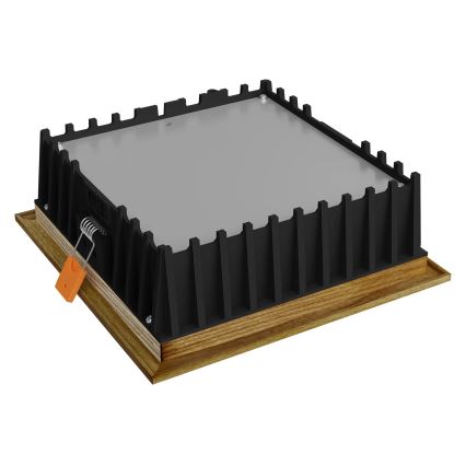 APLED - LED Ugradbena lampa SQUARE WOODLINE LED/12W/230V 3000K 17x17 cm jasen masivno drvo