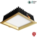 APLED - LED Ugradbena lampa SQUARE WOODLINE LED/12W/230V 4000K 17x17 cm bor masivno drvo