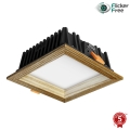 APLED - LED Ugradbena lampa SQUARE WOODLINE LED/6W/230V 3000K 12x12 cm jasen masivno drvo