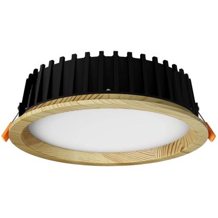 APLED - LED Ugradbena lampa RONDO WOODLINE LED/12W/230V 3000K pr. 20 cm bor masivno drvo