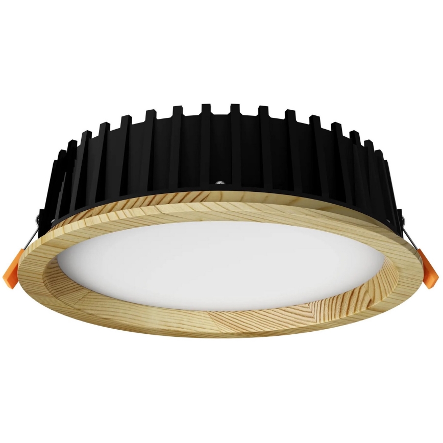 APLED - LED Ugradbena lampa RONDO WOODLINE LED/12W/230V 3000K pr. 20 cm bor masivno drvo