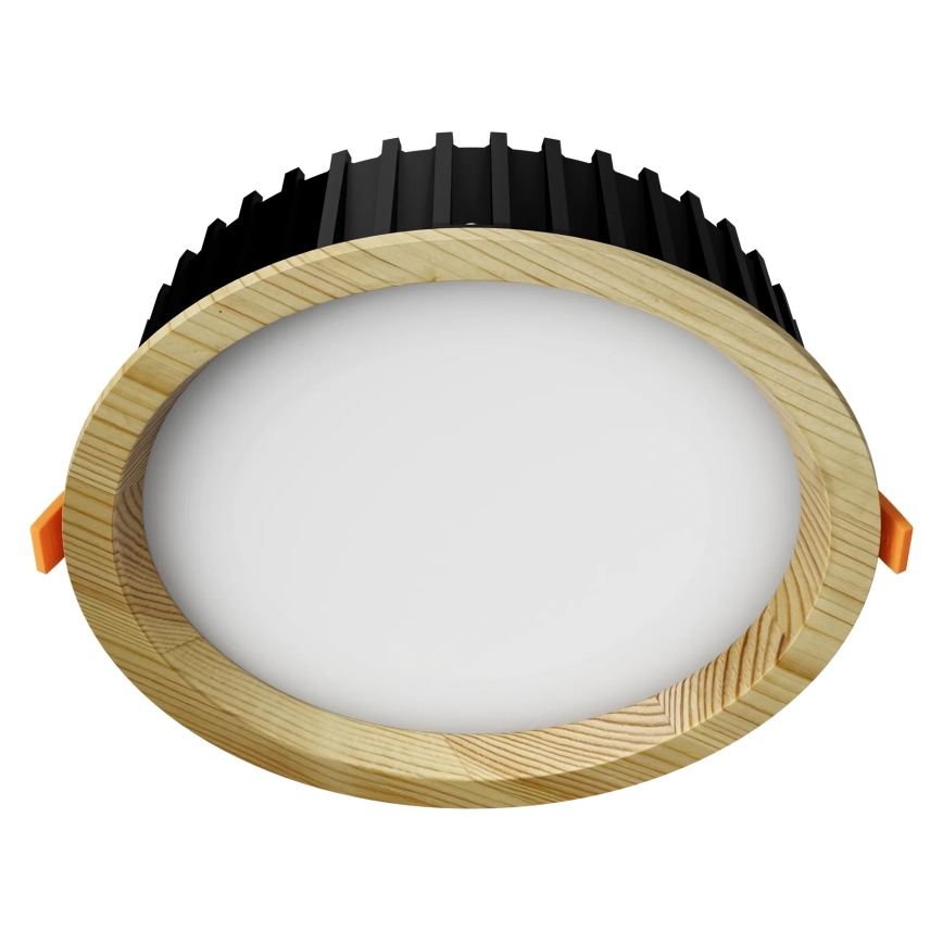 APLED - LED Ugradbena lampa RONDO WOODLINE LED/12W/230V 3000K pr. 20 cm bor masivno drvo