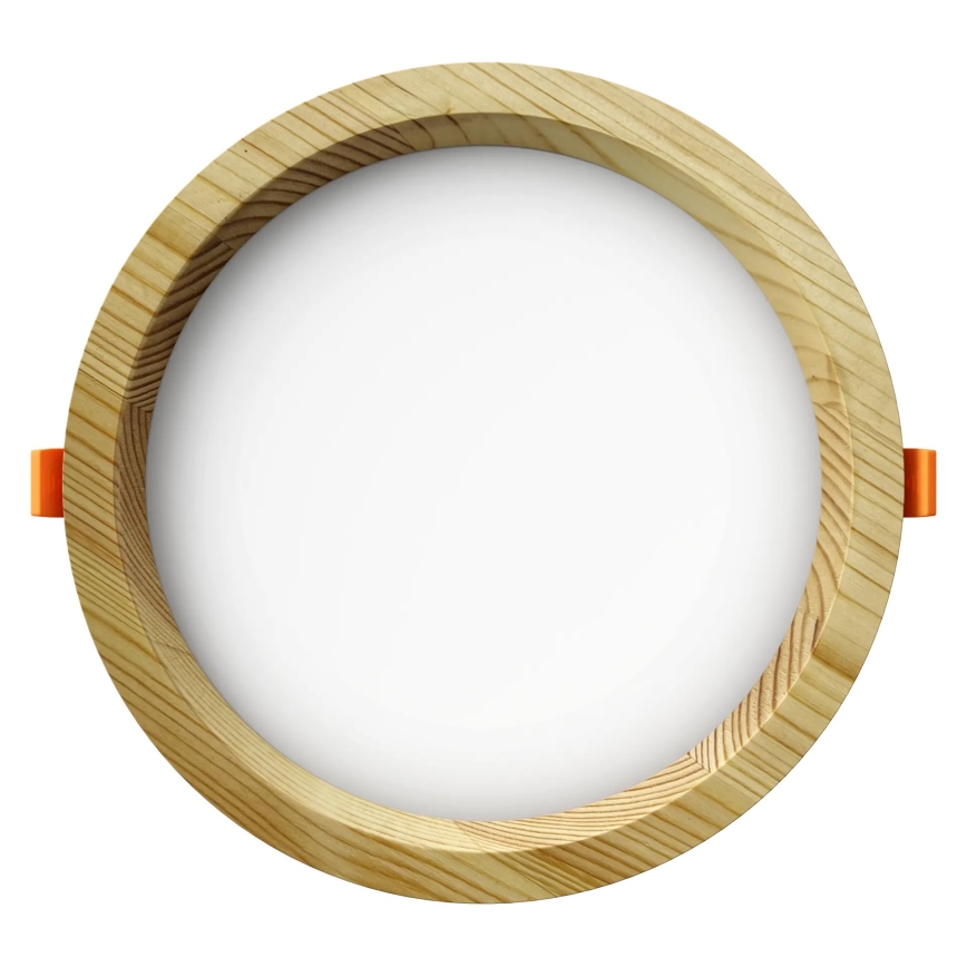 APLED - LED Ugradbena lampa RONDO WOODLINE LED/12W/230V 3000K pr. 20 cm bor masivno drvo