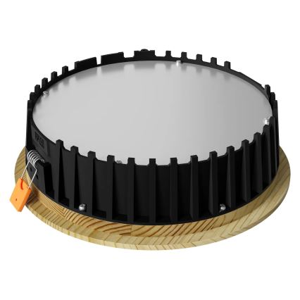 APLED - LED Ugradbena lampa RONDO WOODLINE LED/12W/230V 3000K pr. 20 cm bor masivno drvo