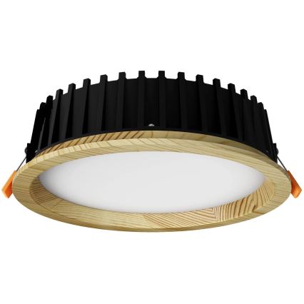 APLED - LED Ugradbena lampa RONDO WOODLINE LED/12W/230V 4000K pr. 20 cm bor masivno drvo
