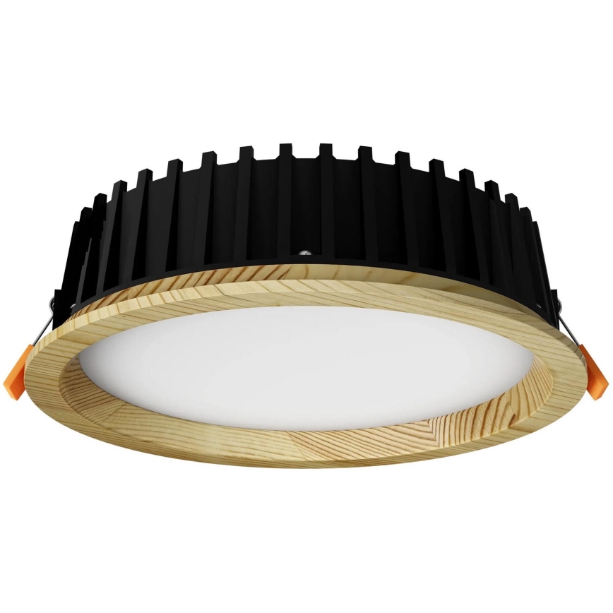 APLED - LED Ugradbena lampa RONDO WOODLINE LED/12W/230V 4000K pr. 20 cm bor masivno drvo