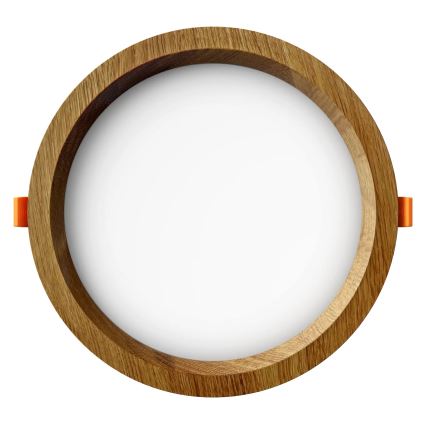APLED - LED Ugradbena lampa RONDO WOODLINE LED/12W/230V 4000K pr. 20 cm hrast masivno drvo