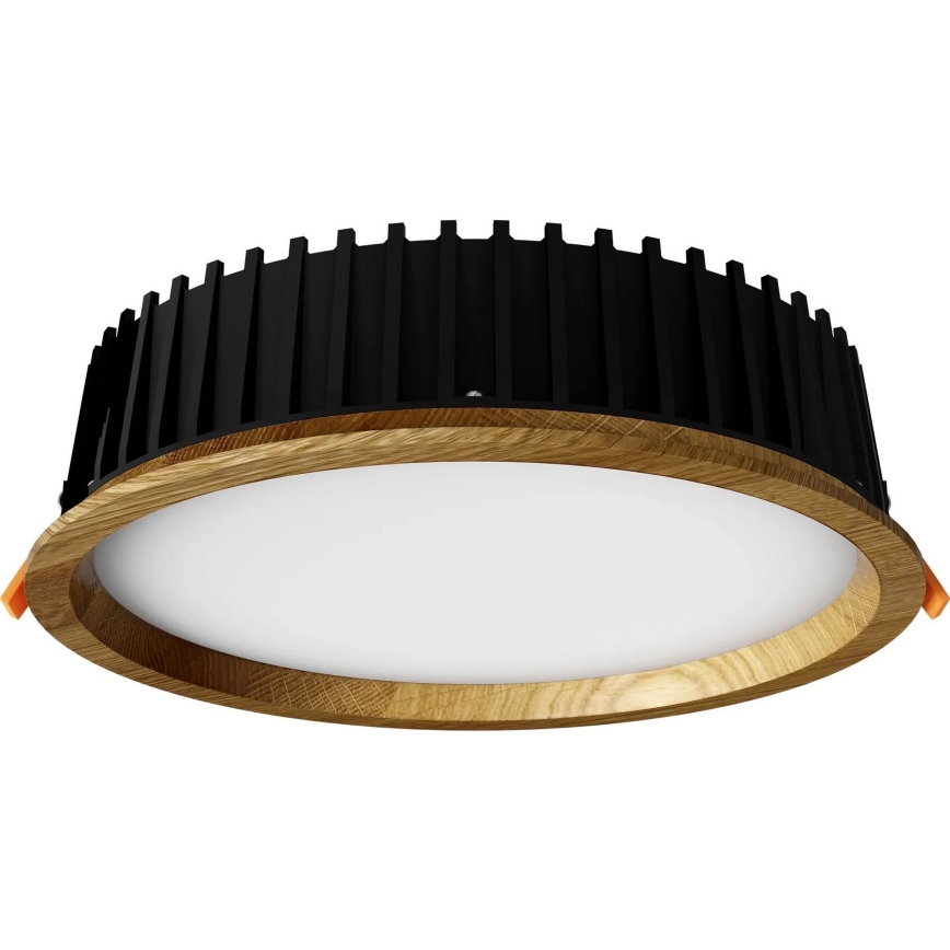 APLED - LED Ugradbena lampa RONDO WOODLINE LED/18W/230V 3000K pr. 26 cm hrast masivno drvo