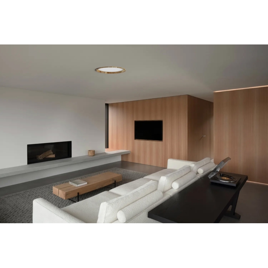 APLED - LED Ugradbena lampa RONDO WOODLINE LED/18W/230V 3000K pr. 26 cm jasen masivno drvo