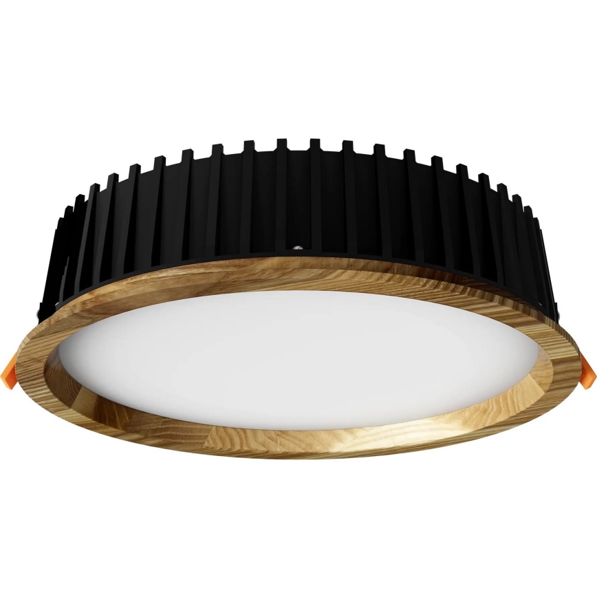 APLED - LED Ugradbena lampa RONDO WOODLINE LED/18W/230V 3000K pr. 26 cm jasen masivno drvo