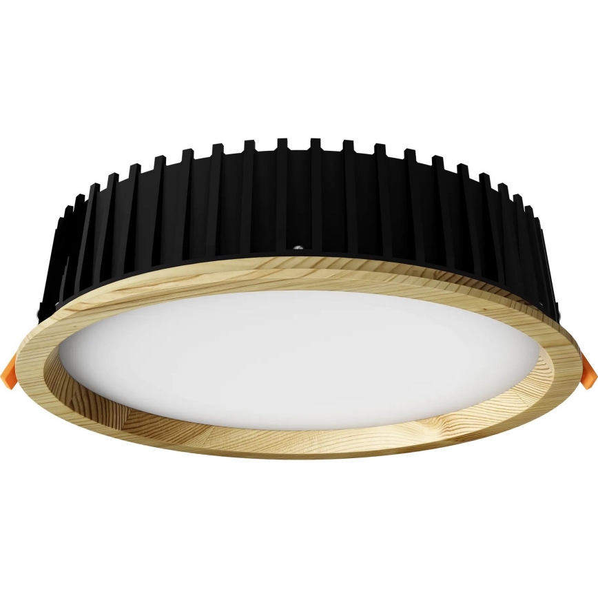 APLED - LED Ugradbena lampa RONDO WOODLINE LED/18W/230V 4000K pr. 26 cm bor masivno drvo