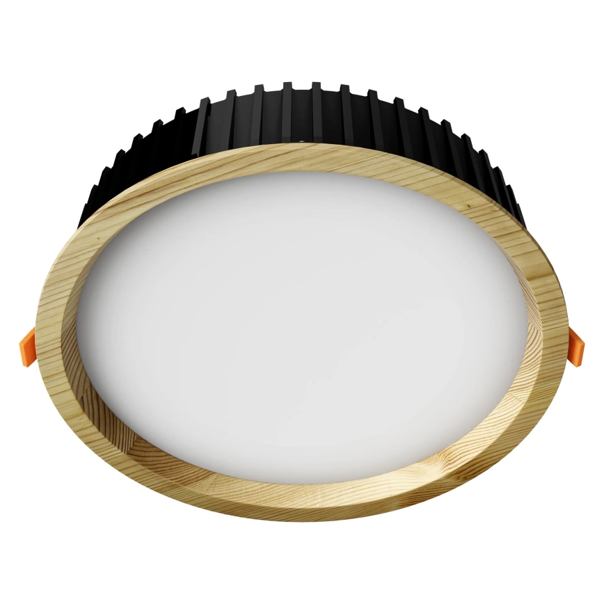 APLED - LED Ugradbena lampa RONDO WOODLINE LED/18W/230V 4000K pr. 26 cm bor masivno drvo