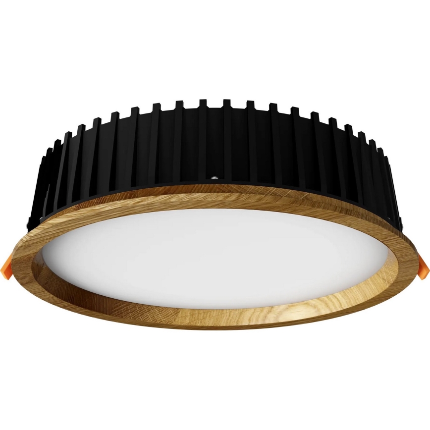 APLED - LED Ugradbena lampa RONDO WOODLINE LED/18W/230V 4000K pr. 26 cm hrast masivno drvo
