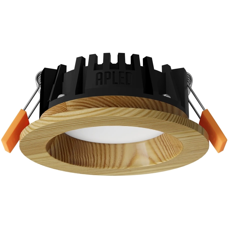 APLED - LED Ugradbena lampa RONDO WOODLINE LED/3W/230V 3000K pr. 9 cm bor masivno drvo