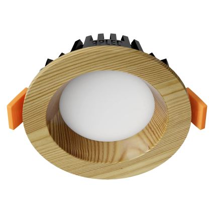 APLED - LED Ugradbena lampa RONDO WOODLINE LED/3W/230V 3000K pr. 9 cm bor masivno drvo