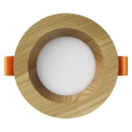 APLED - LED Ugradbena lampa RONDO WOODLINE LED/3W/230V 3000K pr. 9 cm bor masivno drvo