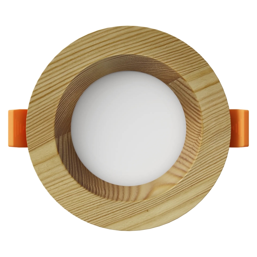 APLED - LED Ugradbena lampa RONDO WOODLINE LED/3W/230V 3000K pr. 9 cm bor masivno drvo