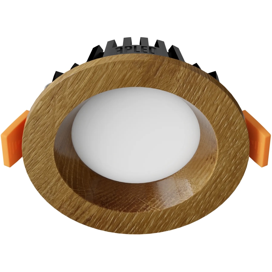 APLED - LED Ugradbena lampa RONDO WOODLINE LED/3W/230V 3000K pr. 9 cm hrast masivno drvo