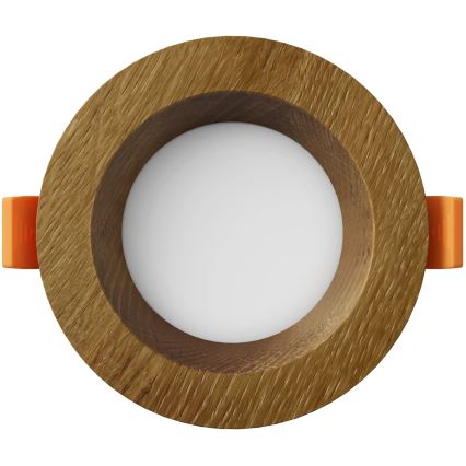 APLED - LED Ugradbena lampa RONDO WOODLINE LED/3W/230V 3000K pr. 9 cm hrast masivno drvo