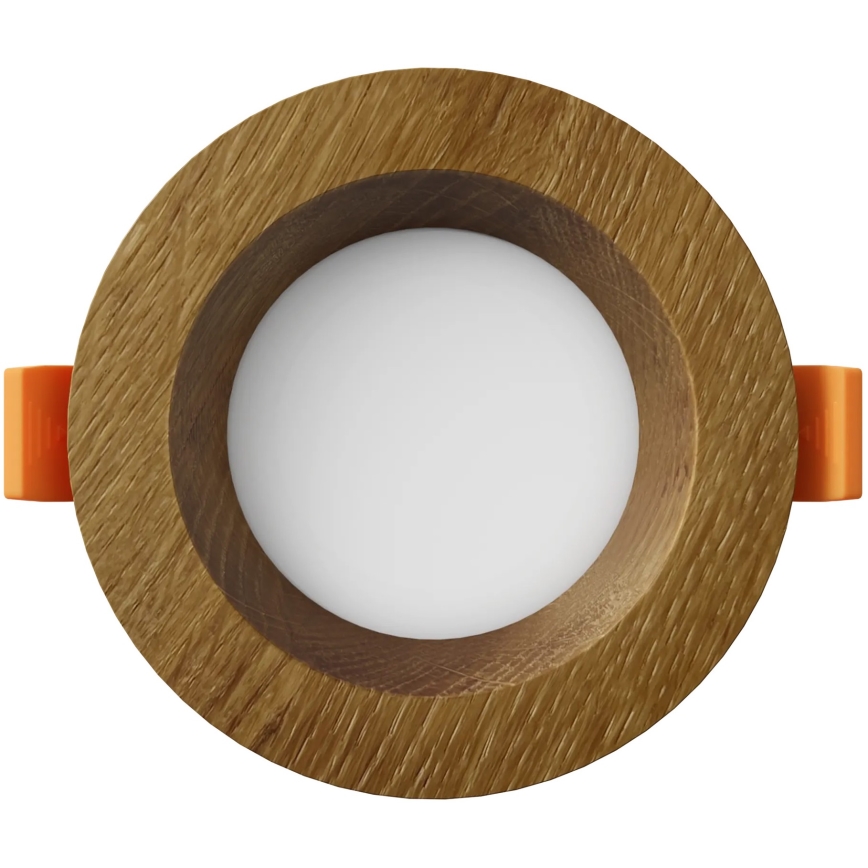 APLED - LED Ugradbena lampa RONDO WOODLINE LED/3W/230V 3000K pr. 9 cm hrast masivno drvo
