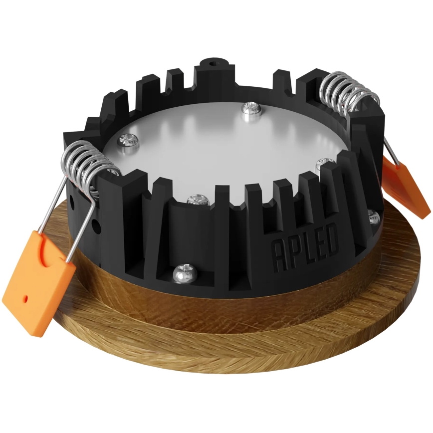 APLED - LED Ugradbena lampa RONDO WOODLINE LED/3W/230V 3000K pr. 9 cm hrast masivno drvo