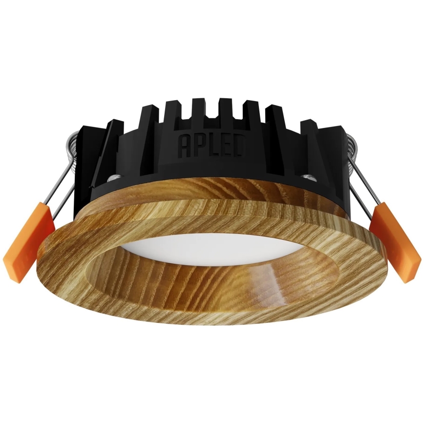 APLED - LED Ugradbena lampa RONDO WOODLINE LED/3W/230V 3000K pr. 9 cm jasen masivno drvo