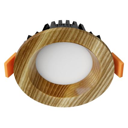 APLED - LED Ugradbena lampa RONDO WOODLINE LED/3W/230V 3000K pr. 9 cm jasen masivno drvo