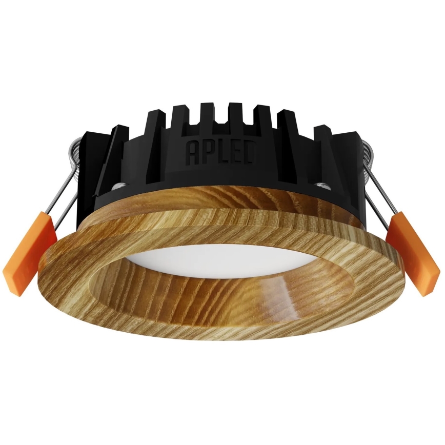 APLED - LED Ugradbena lampa RONDO WOODLINE LED/3W/230V 4000K pr. 9 cm jasen masivno drvo