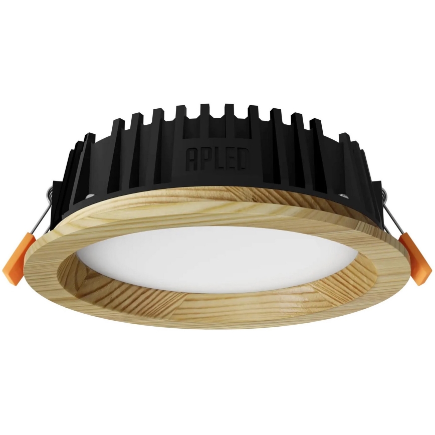 APLED - LED Ugradbena lampa RONDO WOODLINE LED/6W/230V 3000K pr. 15 cm bor masivno drvo
