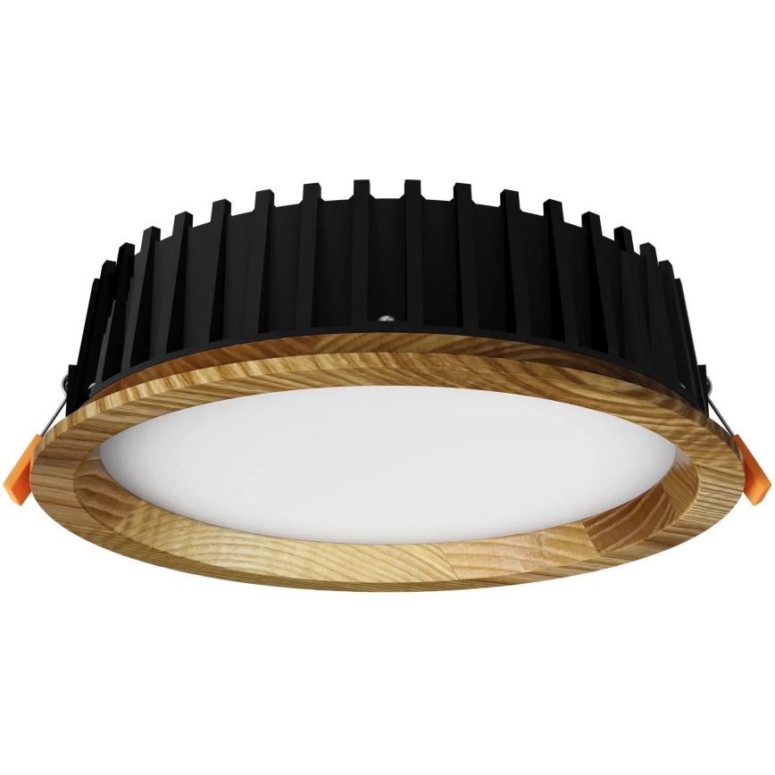 APLED - LED Ugradbena lampa RONDO WOODLINE LED/6W/230V 3000K pr. 15 cm jasen masivno drvo