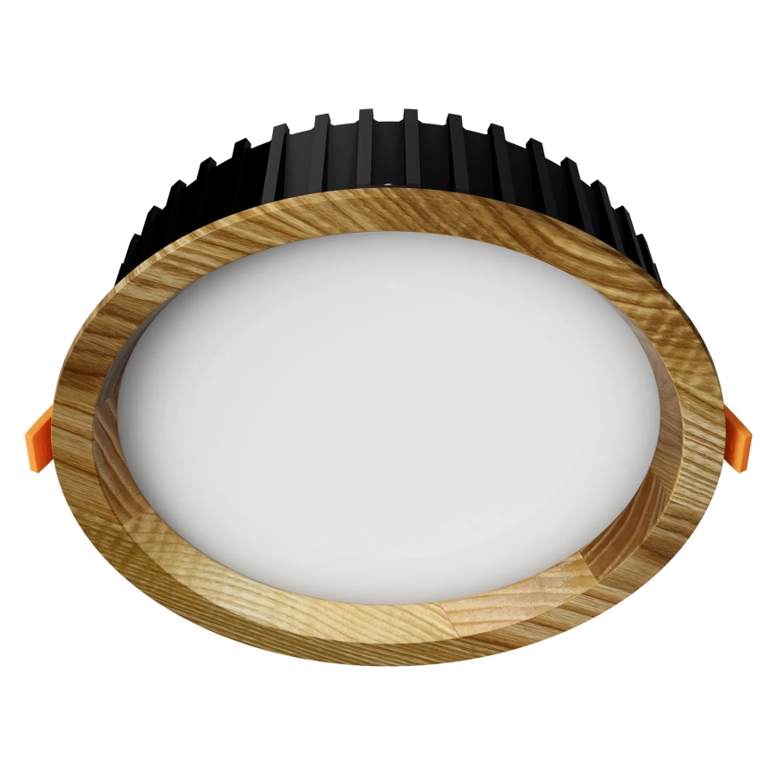 APLED - LED Ugradbena lampa RONDO WOODLINE LED/6W/230V 3000K pr. 15 cm jasen masivno drvo