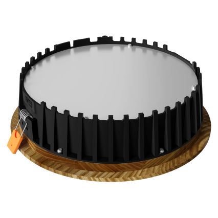 APLED - LED Ugradbena lampa RONDO WOODLINE LED/6W/230V 3000K pr. 15 cm jasen masivno drvo