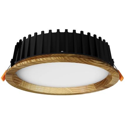 APLED - LED Ugradbena lampa RONDO WOODLINE LED/6W/230V 4000K pr. 15 cm jasen masivno drvo
