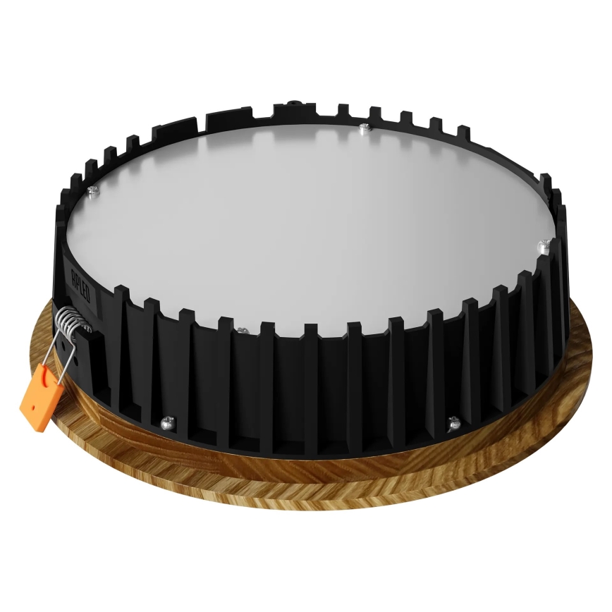APLED - LED Ugradbena lampa RONDO WOODLINE LED/6W/230V 4000K pr. 15 cm jasen masivno drvo