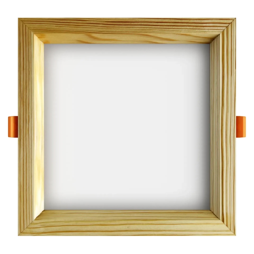 APLED - LED Ugradbena lampa SQUARE WOODLINE LED/12W/230V 3000K 17x17 cm bor masivno drvo