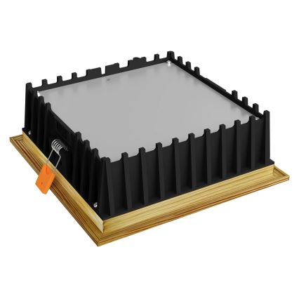 APLED - LED Ugradbena lampa SQUARE WOODLINE LED/12W/230V 3000K 17x17 cm bor masivno drvo