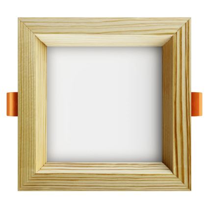 APLED - LED Ugradbena lampa SQUARE WOODLINE LED/6W/230V 4000K 12x12 cm bor masivno drvo